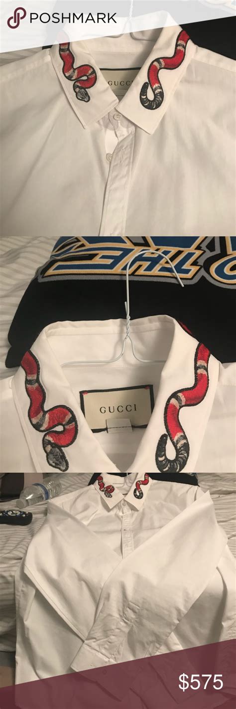 gucci shirt snake|gucci dress shirt snake.